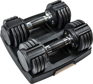 Dumbbell adjustable weight lifting fitness equipment with copying full rotating handle fitness exercise fitness equipment (Color: 12.5 lb Pair Chrome)