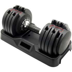Dumbbell adjustable weight lifting fitness equipment with copying full rotating handle fitness exercise fitness equipment (Color: 55lb Honeycomb Black)